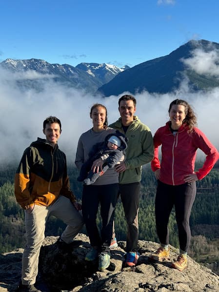 hiking Rattlesnake Ledge with my family in Washington State